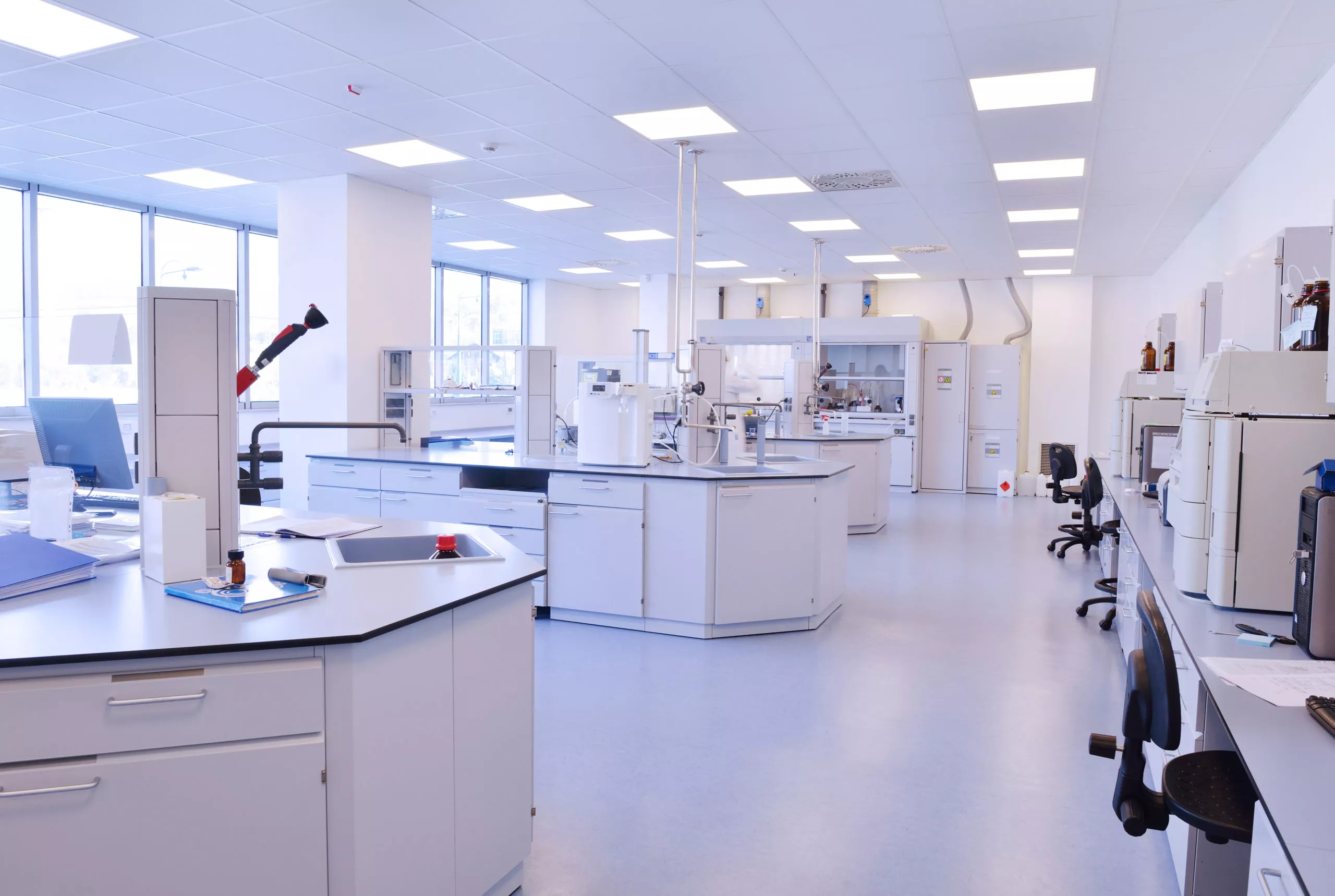 Clear your laboratory after works or a relocation